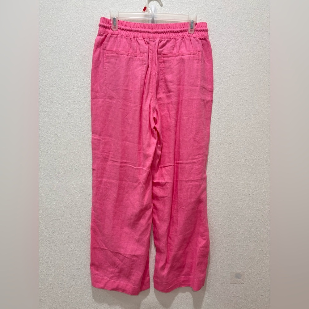 NWT Athleta Retreat Linen High Rise Wide Leg Pant - Picture 4 of 7